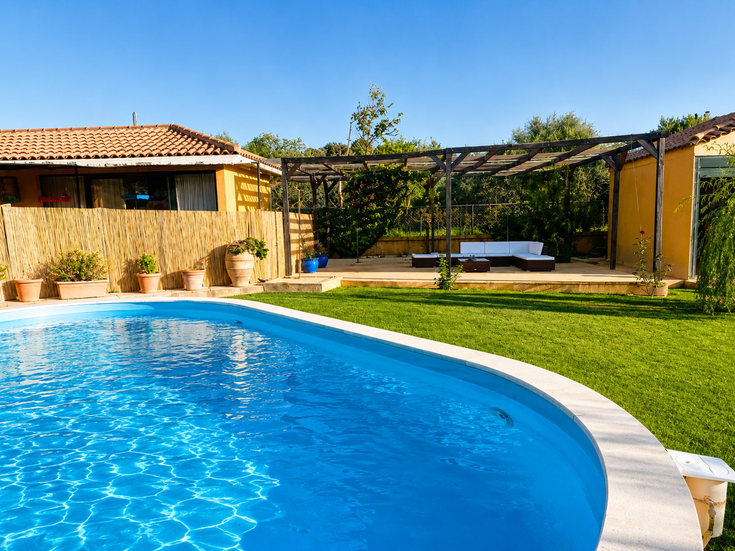 Pool and lounge area